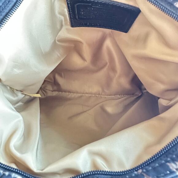 Coach Ocelot Leopard Print Packable File Bag Black Tan Gold Hardware Travel Tote - Picture 3 of 10